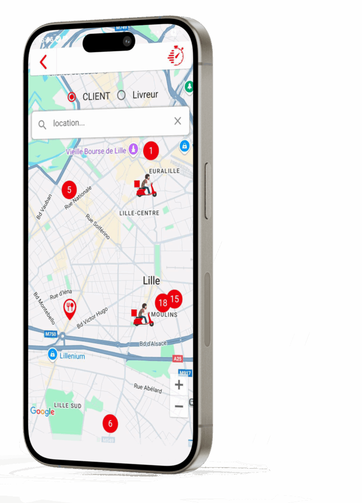 Optifood - Delivery boy tracking